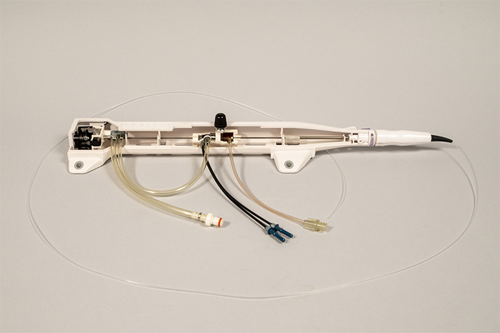 Image of Rotablator cross section display model, invented by Dr. David Auth and Michael Slota, 2006
