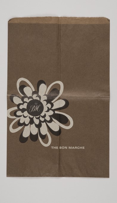 Image of The Bon Marché shopping bag, Seattle, ca. 1960s