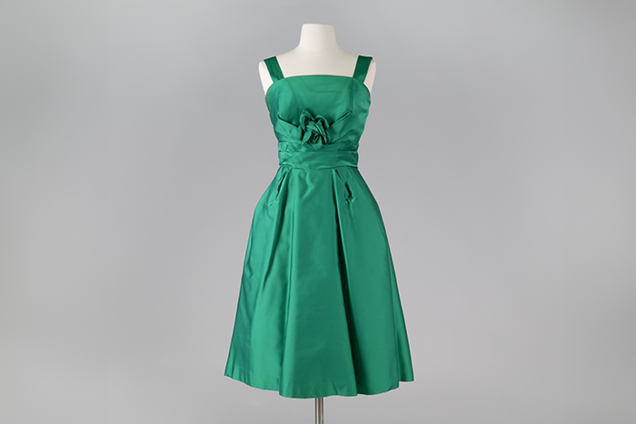 Image of Green cocktail dress, 1950s-1960s