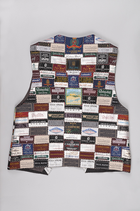 Image of Vest made of labels, ca. 1970s-1990s