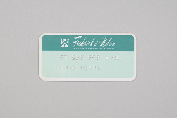 Image of Frederick & Nelson credit card, ca. 1980s
