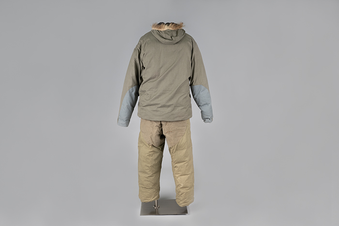 Image of Daiber-Jensen parka, down pants, and boots, ca. 1940s
