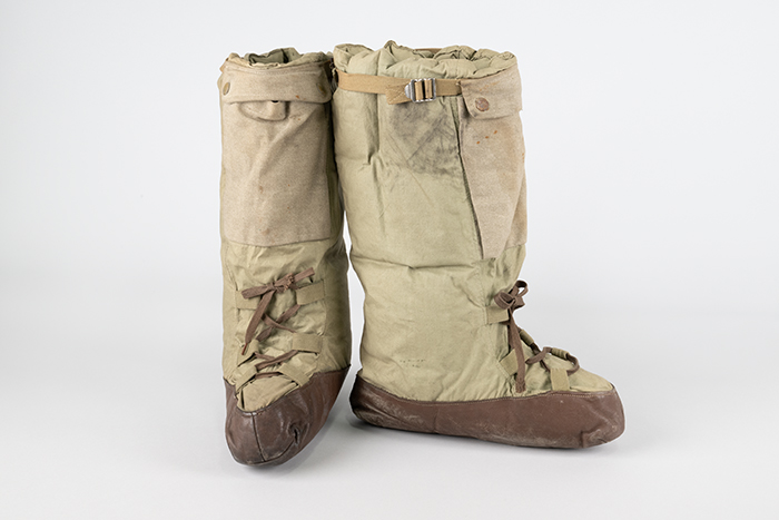 Image of Daiber-Jensen parka, down pants, and boots, ca. 1940s