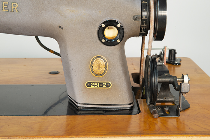Image of Sewing machine used at Boeing during WWII