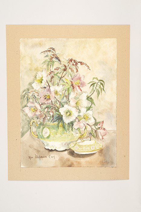 Image of Watercolor painting by Olive Malstrom Carl, ca. 1940-1960