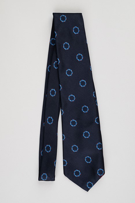 Image of Dark blue Brase & Company necktie from the Goodwill Games, 1990