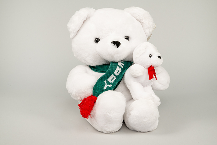 Image of Freddy Bear & Nell plush toy from Frederick & Nelson, 1987