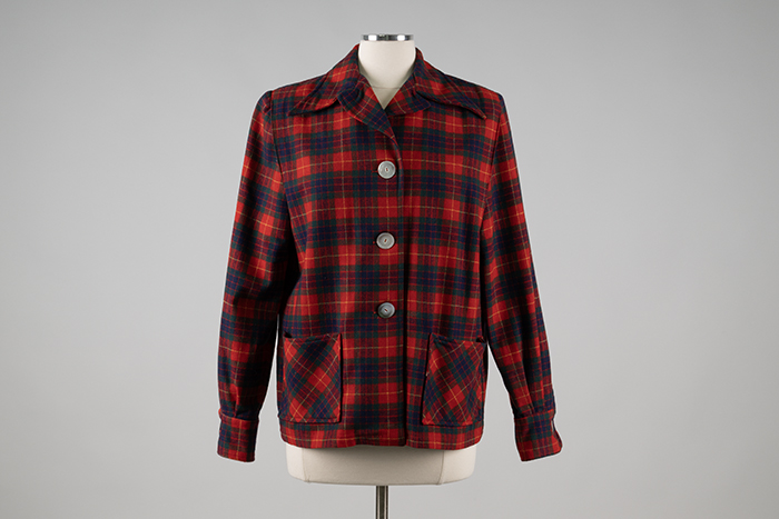 Image of Red plaid shirt from Foster-Hochberg, 1940s-1960s