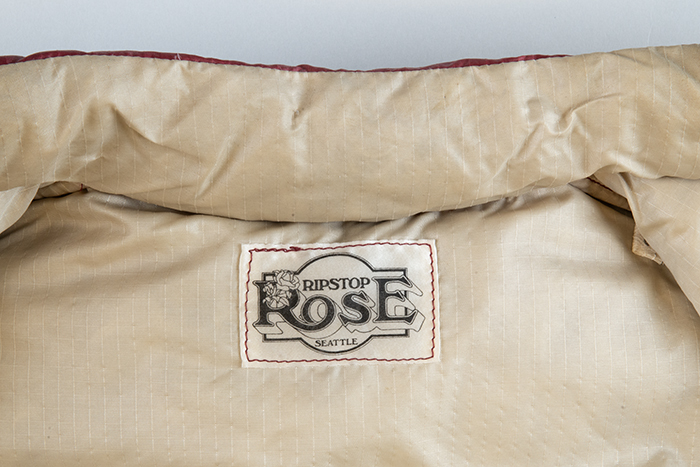 Image of Down vest with roses from Ripstop Rose, ca. 1975