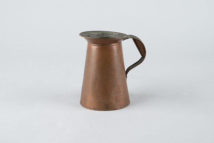 Image of Copper tankard from the Vienna Saloon owned and operated by Lorenz Pavish, ca. 1905