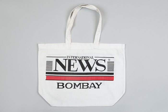 Image of International News cotton tote, ca. 1989