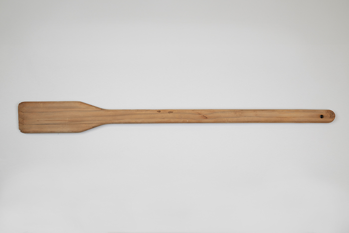 Image of Large wooden paddle from Borracchini's Bakery, ca. 1940