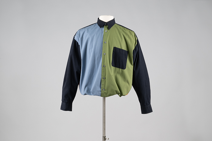 Image of Colorblock shirt worn by John Keister on Almost Live! 1991
