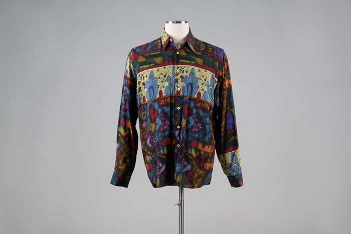 Image of Patterned shirt worn by John Keister on Almost Live! 1991