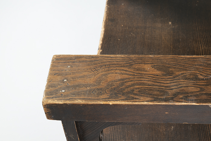 Image of Chair from the house of the Hoo-Hoo lumberman fraternal organization, 1909