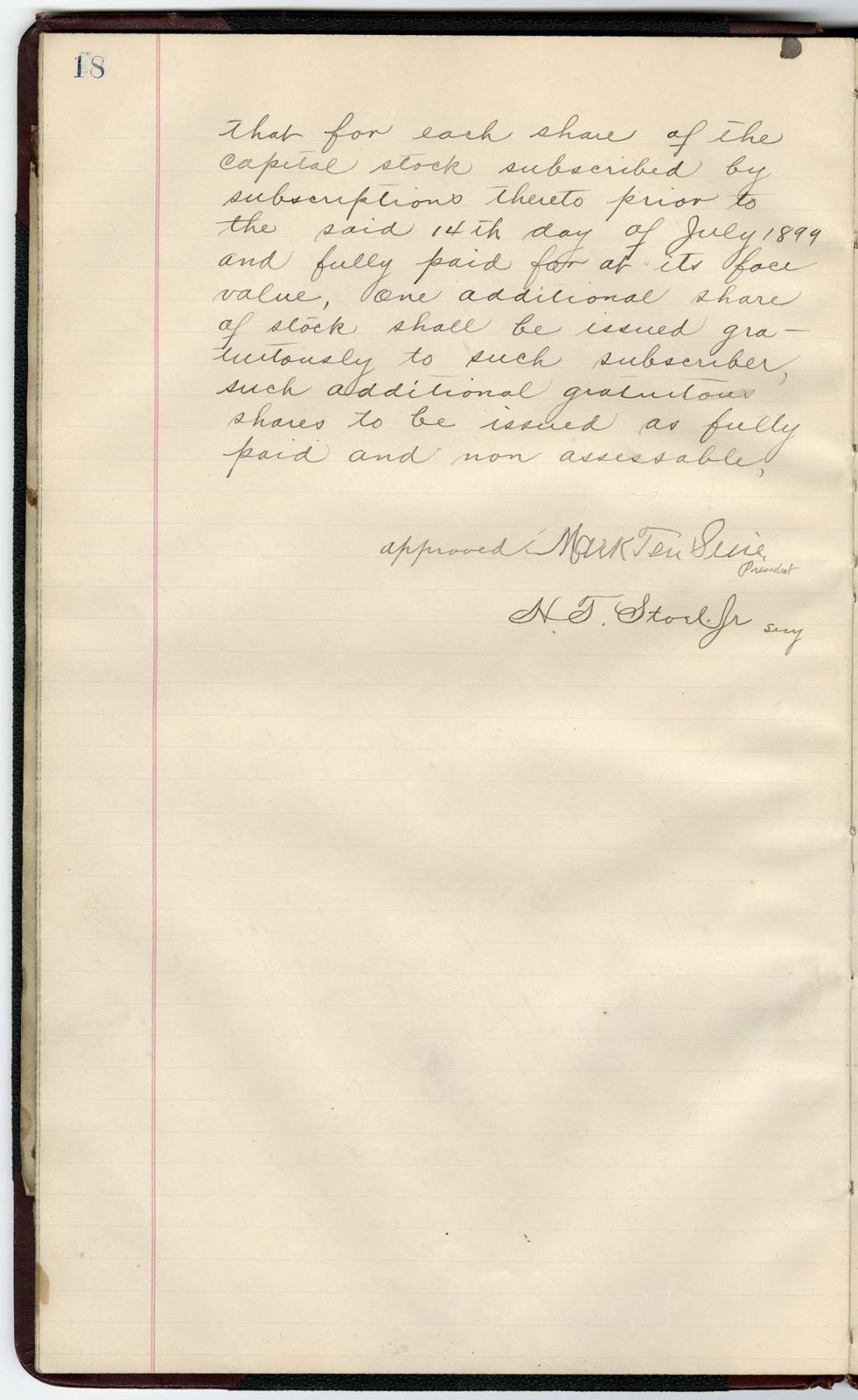 Image of Mark Ten Suie Trading Company ledger, 1899 - 1906