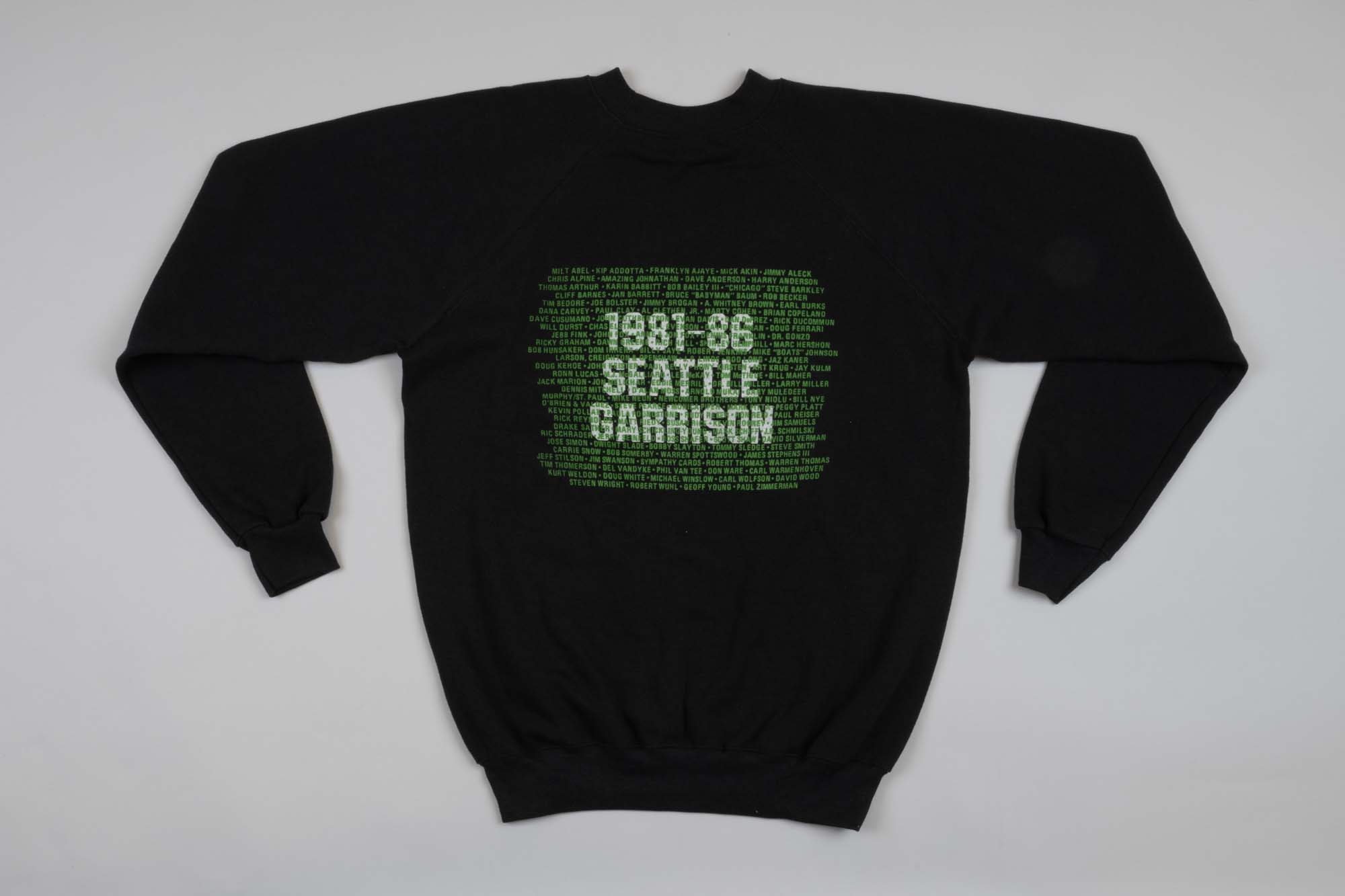 Image of Seattle Comedy Underground sweatshirt, 1986