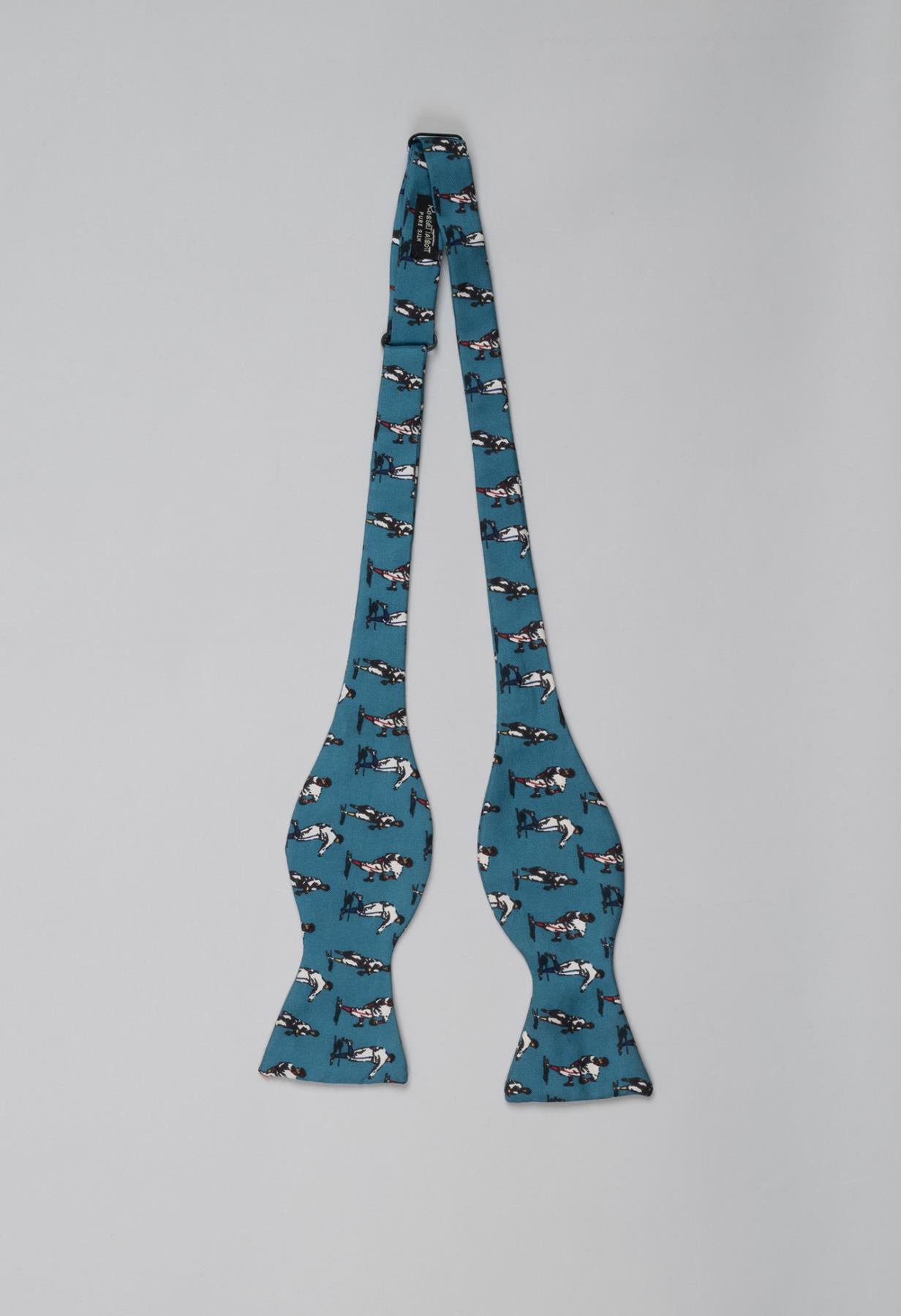 Image of Bow tie with baseball print worn on the Bill Nye The Science Guy tv show, 1990s