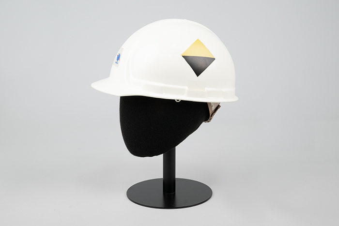 Image of Bill Nye The Science Guy hard hat, 1990s