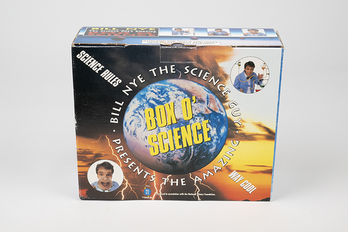 Image of Box O' Science product package from the Bill Nye collection, 1990s