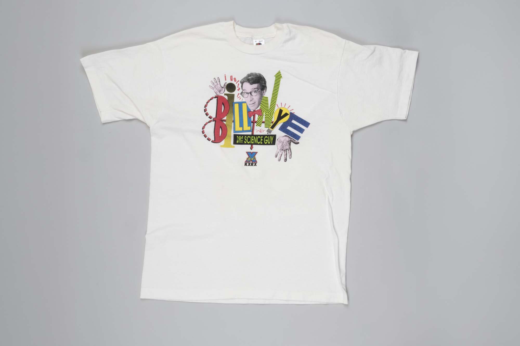 Image of Bill Nye the Science Guy t-shirt, 1992