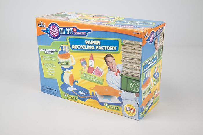 Image of Paper recycling factory product package from the Bill Nye collection, ca. 1990-1999