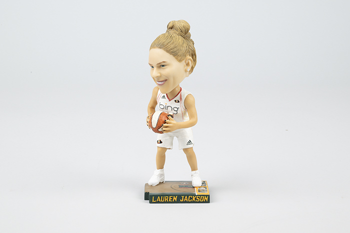 Image of Bobblehead, WNBA Seattle Storm basketball player, Lauren Jackson #15, 2010