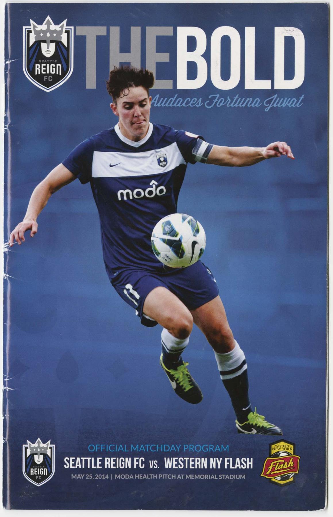 Image of Seattle Reign official matchday program, May 25, 2014