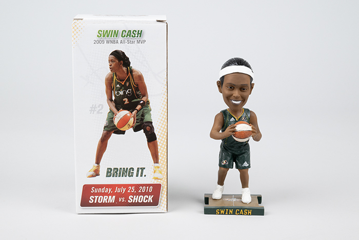 Image of Bobblehead, WNBA Seattle Storm basketball player, Swin Cash #2, 2010