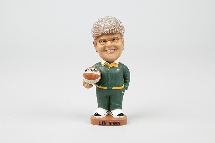 Image of Bobblehead, WNBA Seattle Storm basketball coach, Lin Dunn, 1999-2002