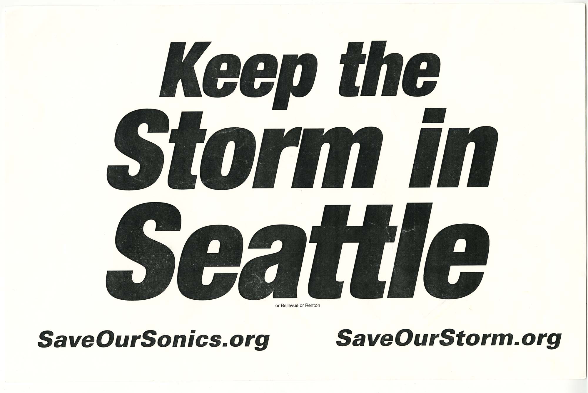 Keep The Storm In Seattle Poster 2006 Museum Of History Industry keep-the-storm-in-seattle-poster-2006-museum-of-history-industry