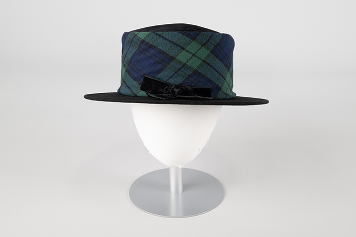 Image of Plaid hat designed by Eric Javits, 1992