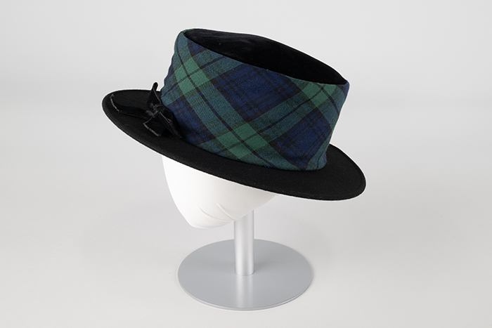 Image of Plaid hat designed by Eric Javits, 1992