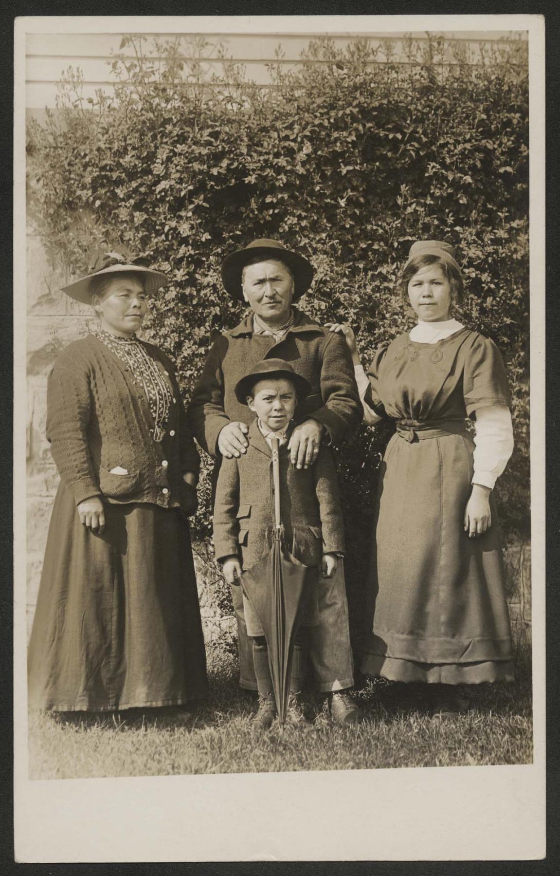 Image of Family portrait, Tulalip Indian School, circa 1912