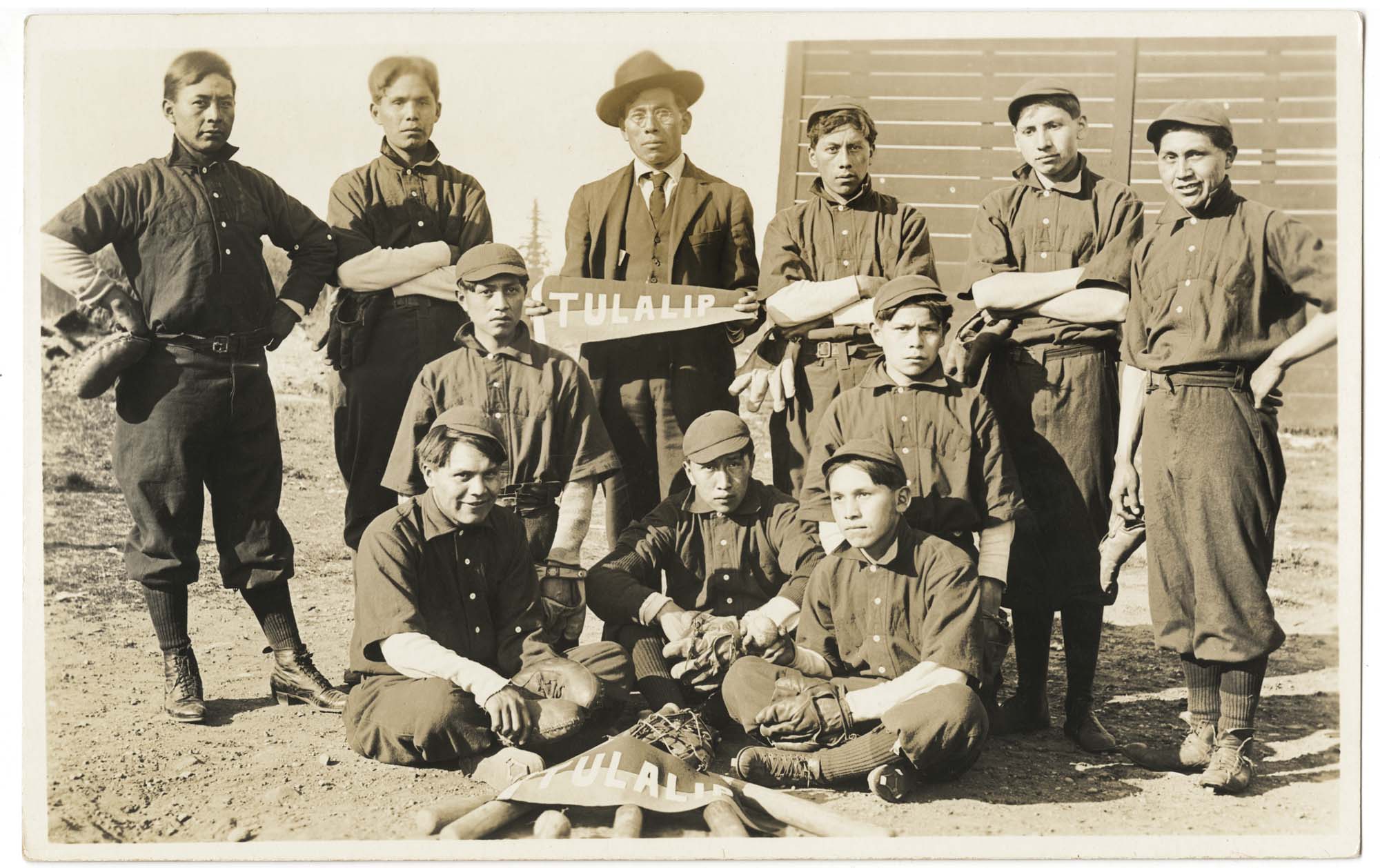 Image of Baseball team, Tulalip Indian School, circa 1912