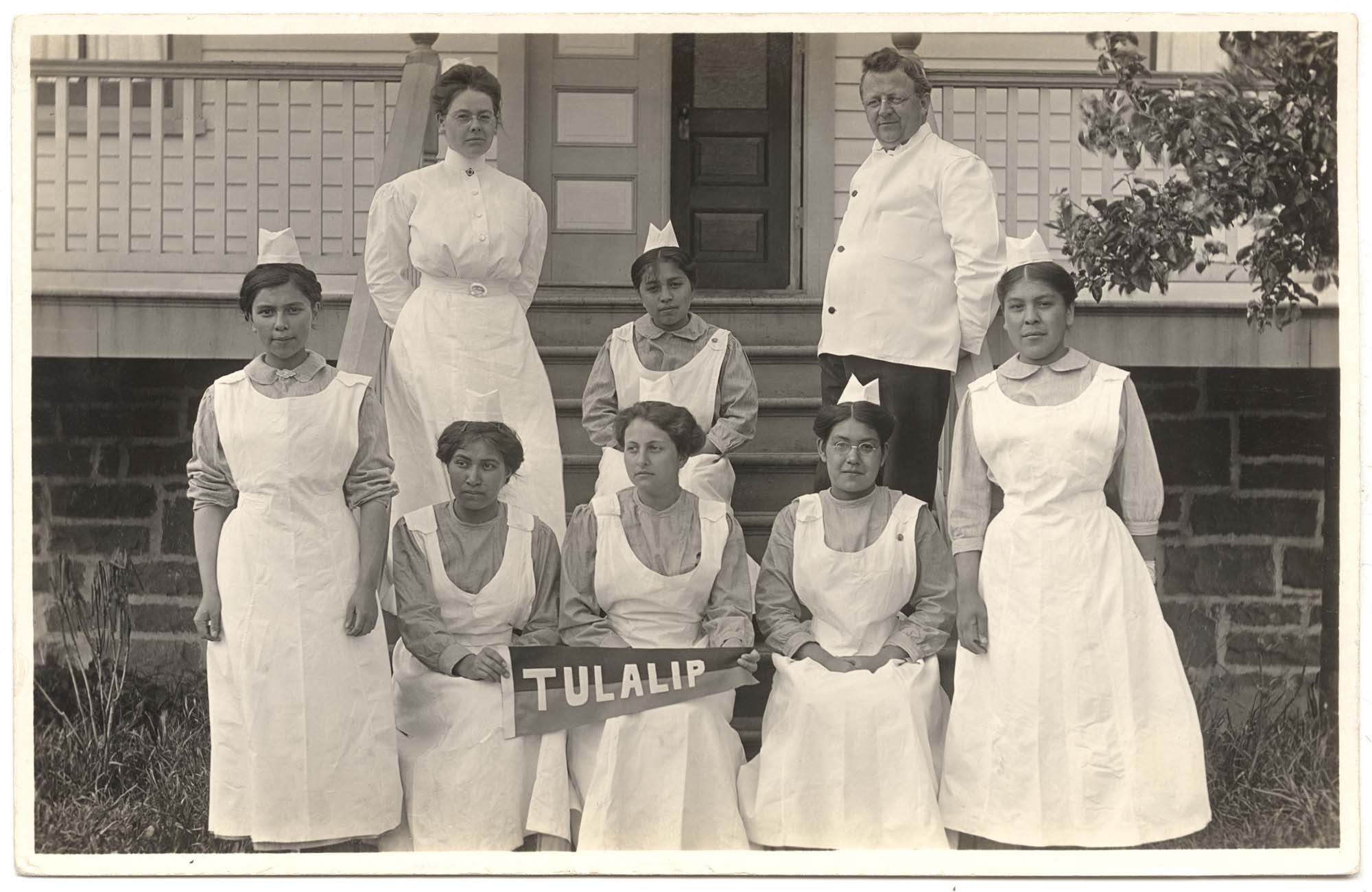 Image of Hospital staff, Tulalip Indian School, circa 1912