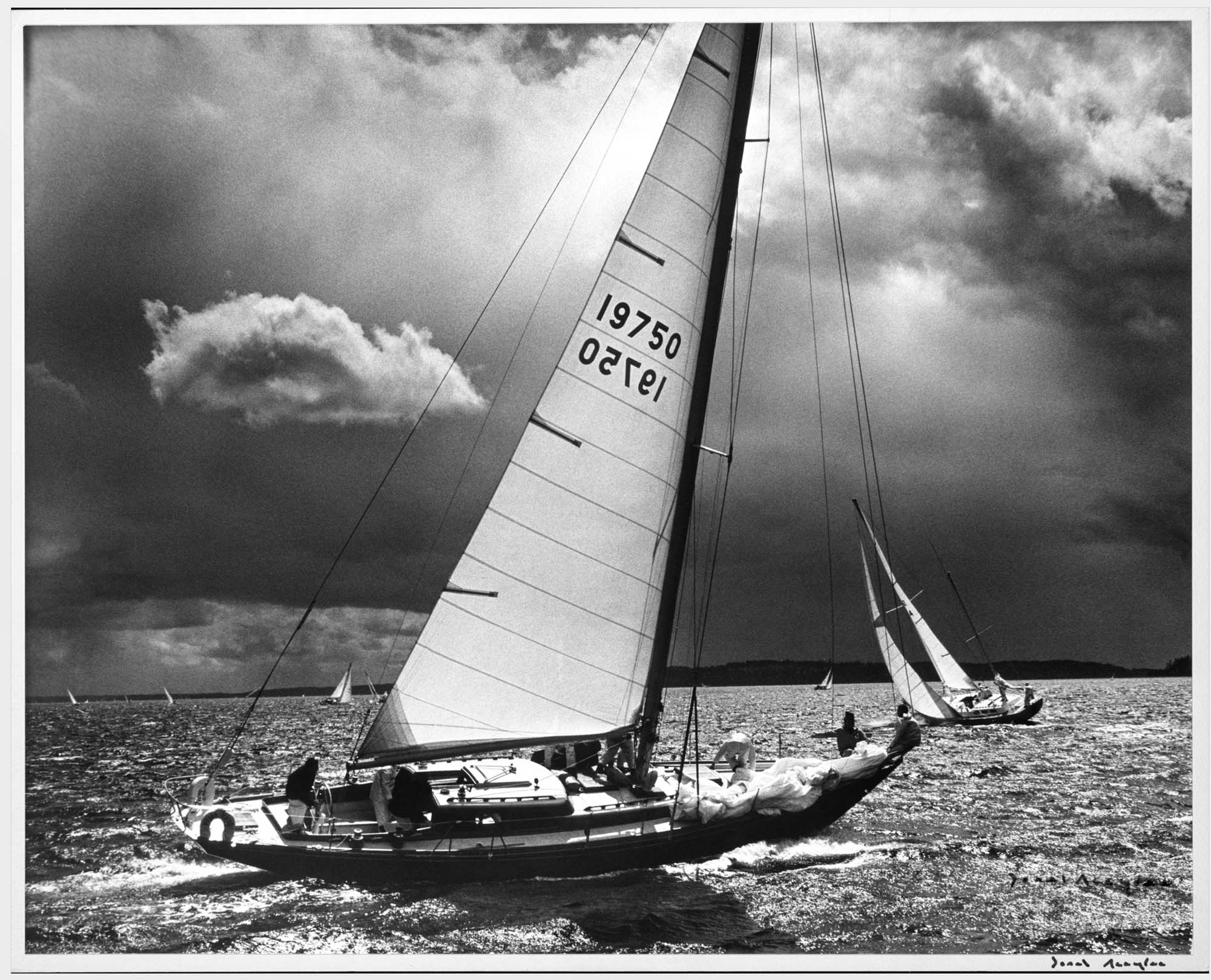 Image of Sailboat race off Vashon Island, May 1972