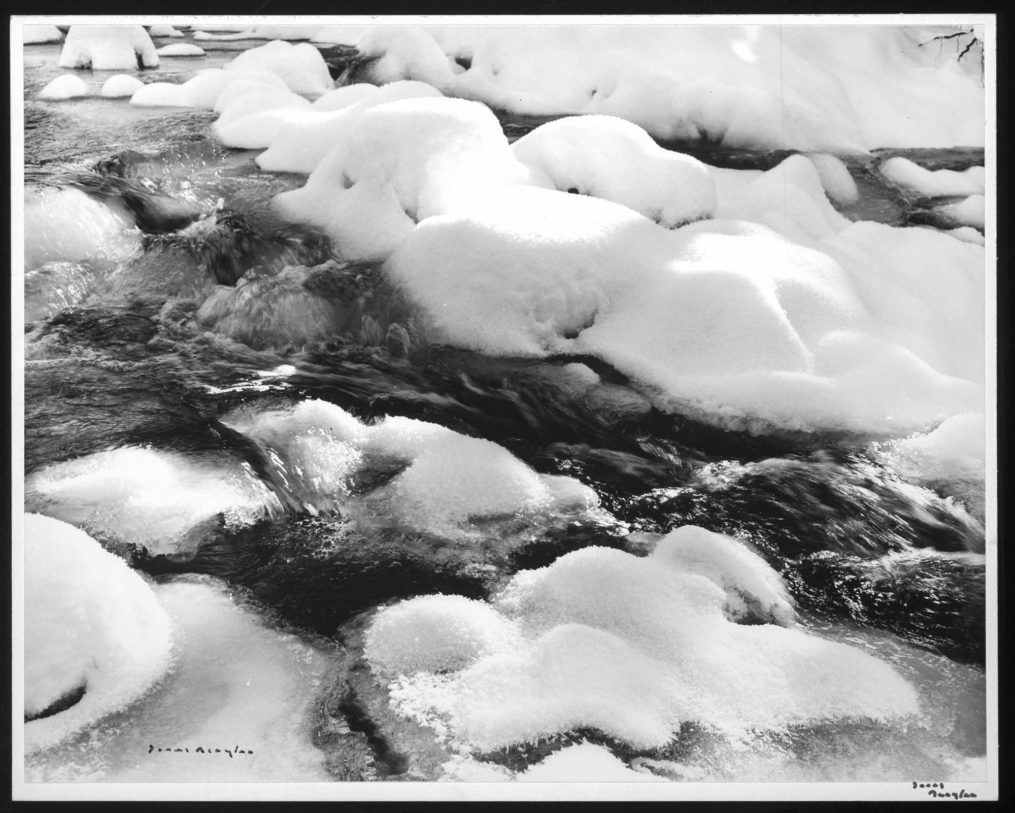 Image of Snow on Bear Creek, Redmond, 1947