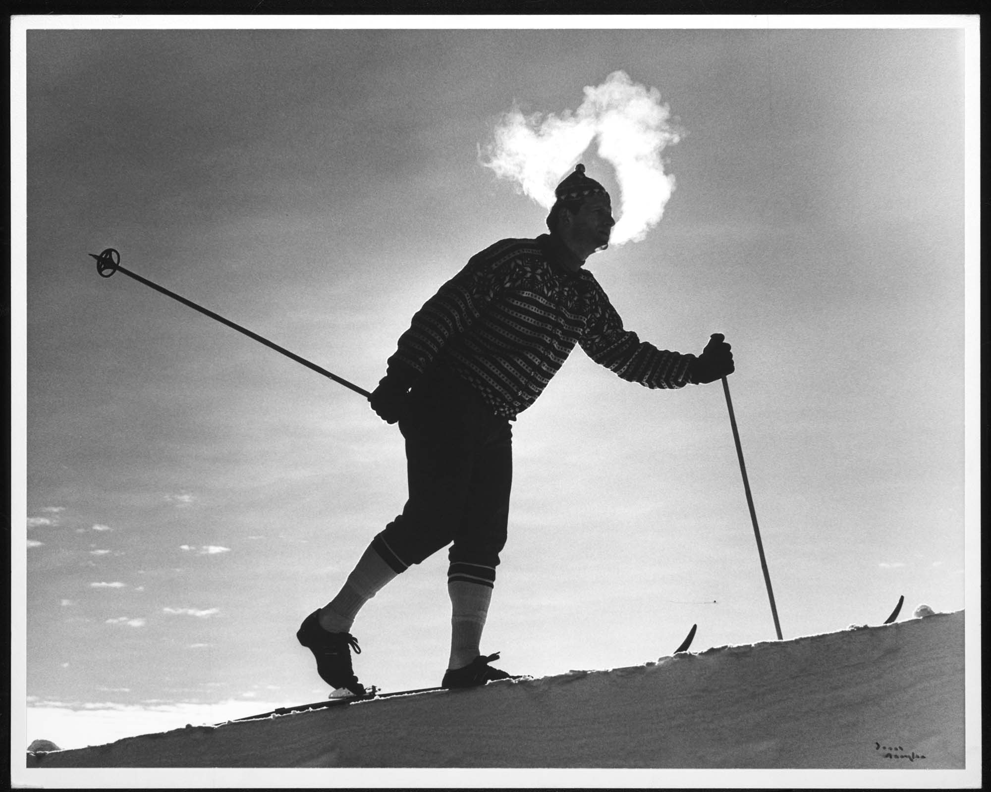 Image of Mark Heilbrun skiing at Snoqualmie Pass, 1980