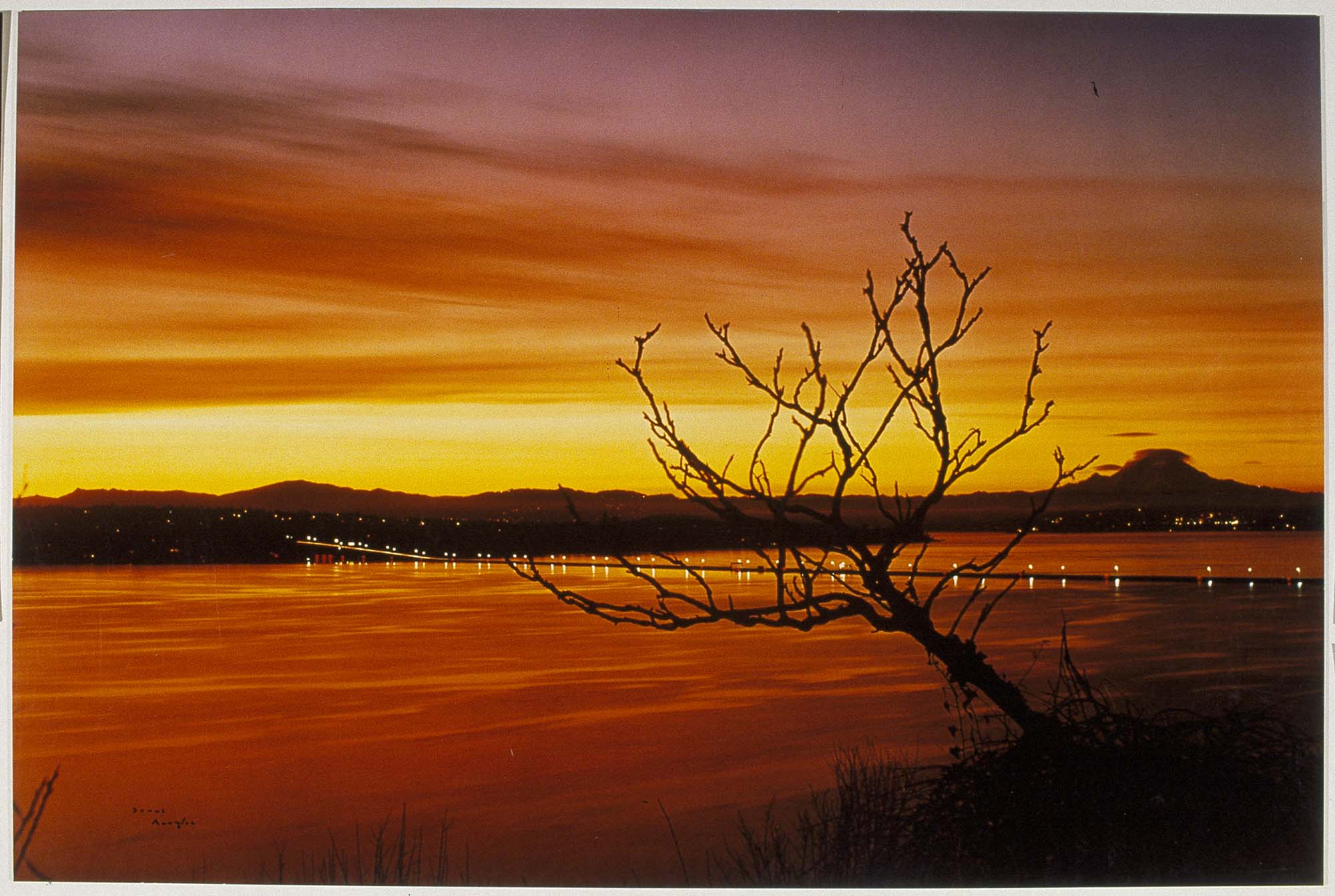 Image of Sunrise over Lake Washington, Seattle, 1971