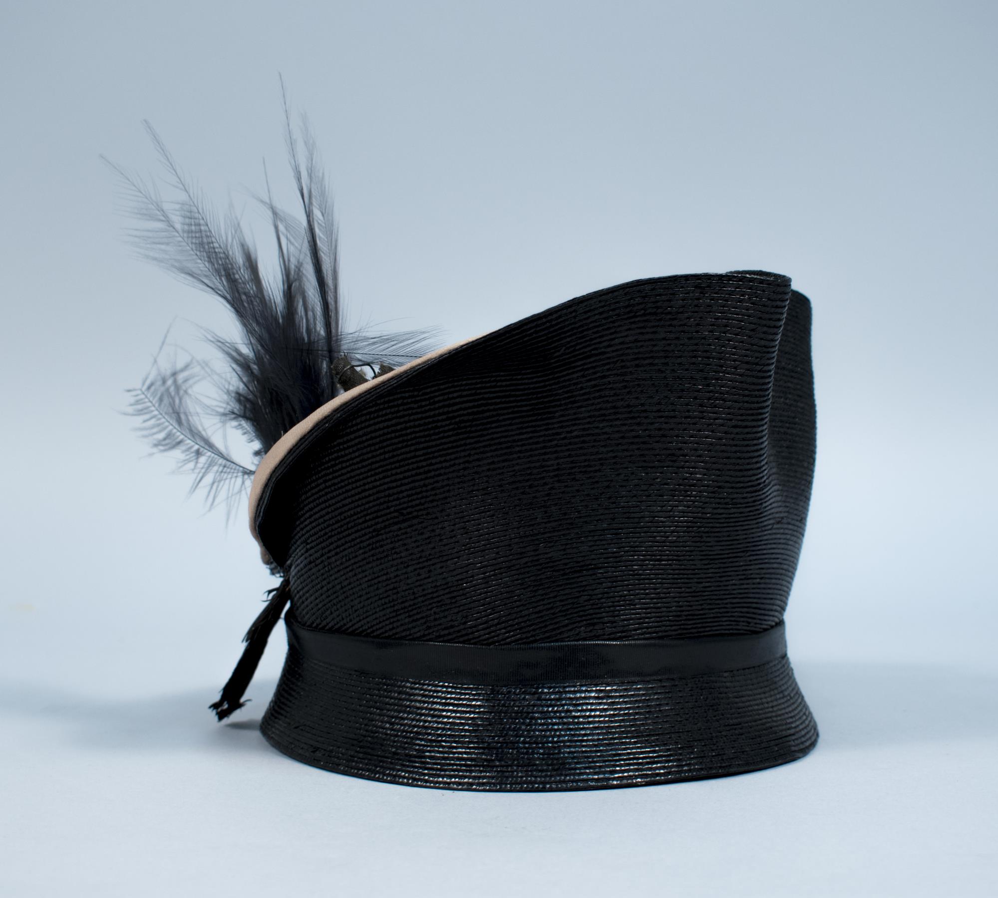 Image of Black straw hat, 1919