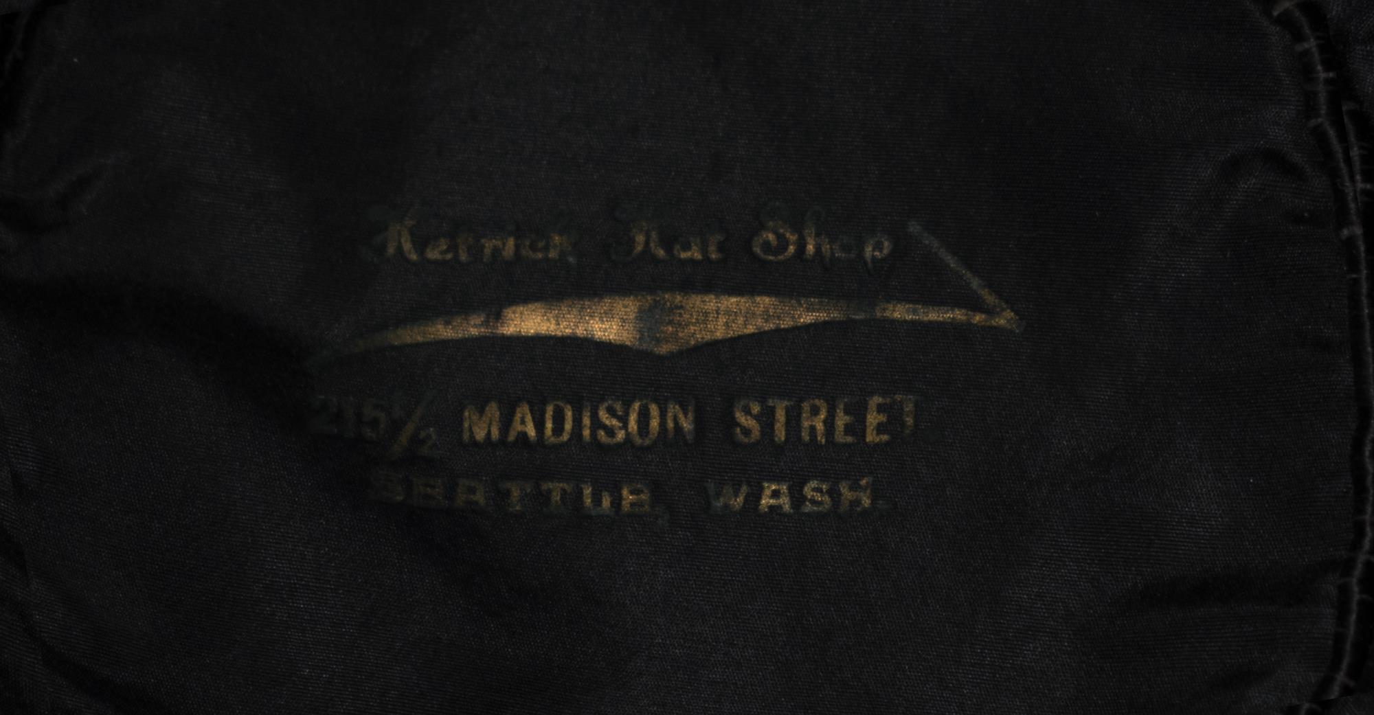 Image of Brown mole fur hat, 1909