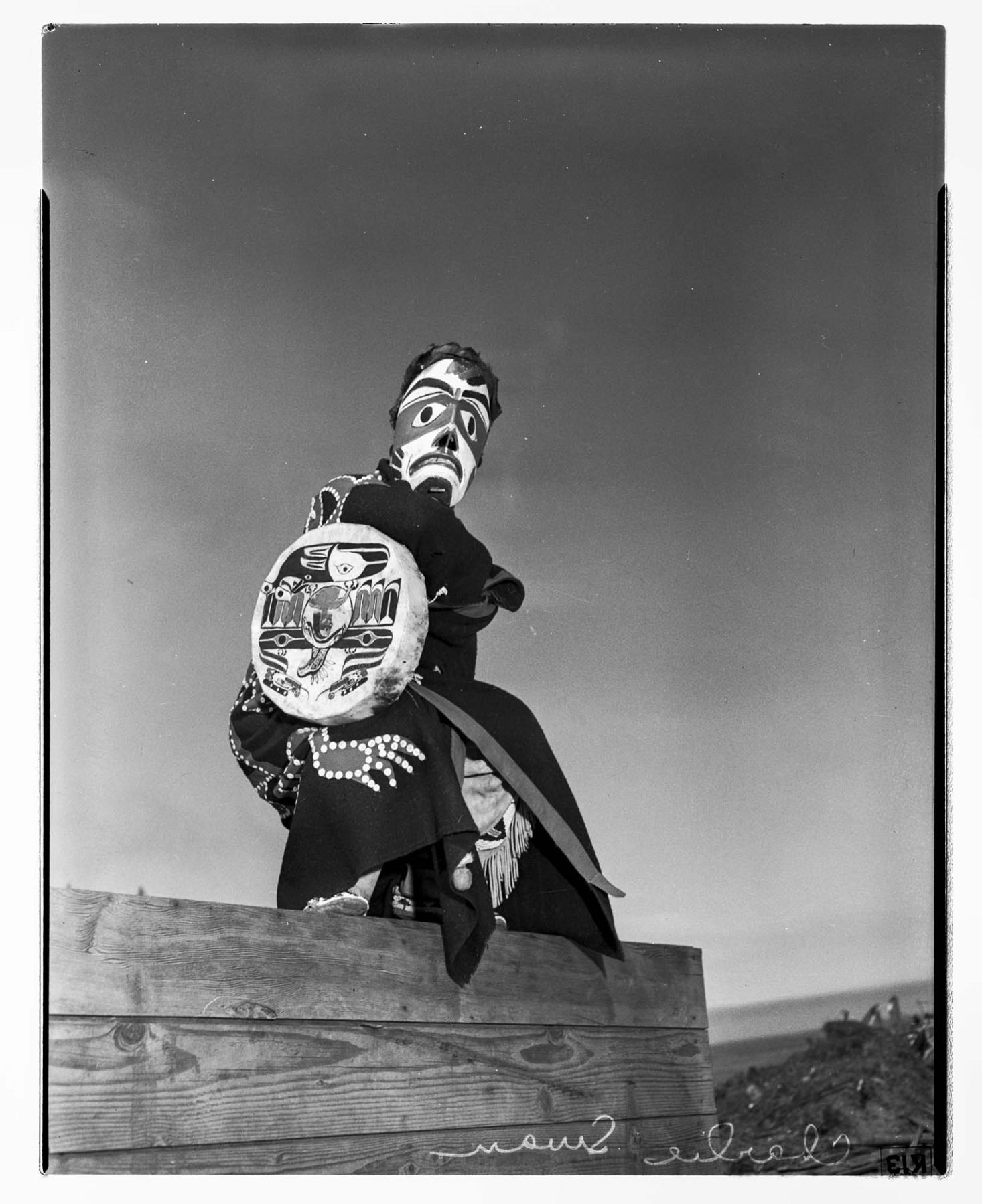 Image of Charlie Swan, Makah cultural leader, Neah Bay, August 1945