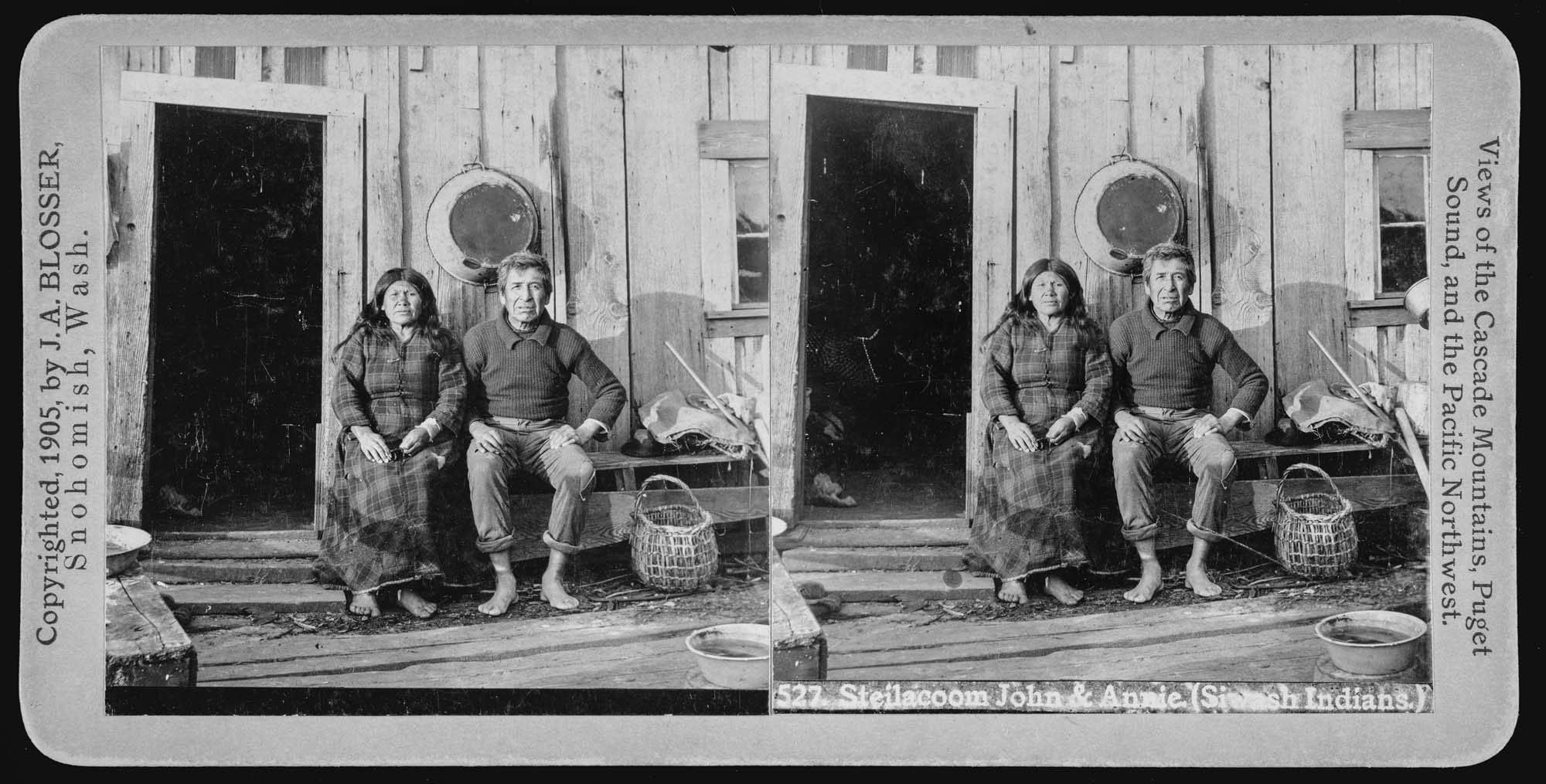 Image of Steilacoom John and Annie, circa 1905