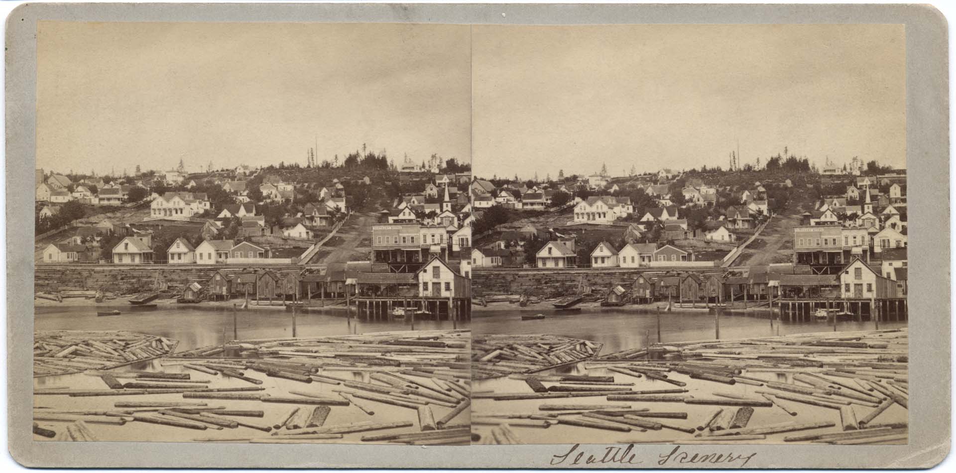 Image of Waterfront, Seattle, circa 1875