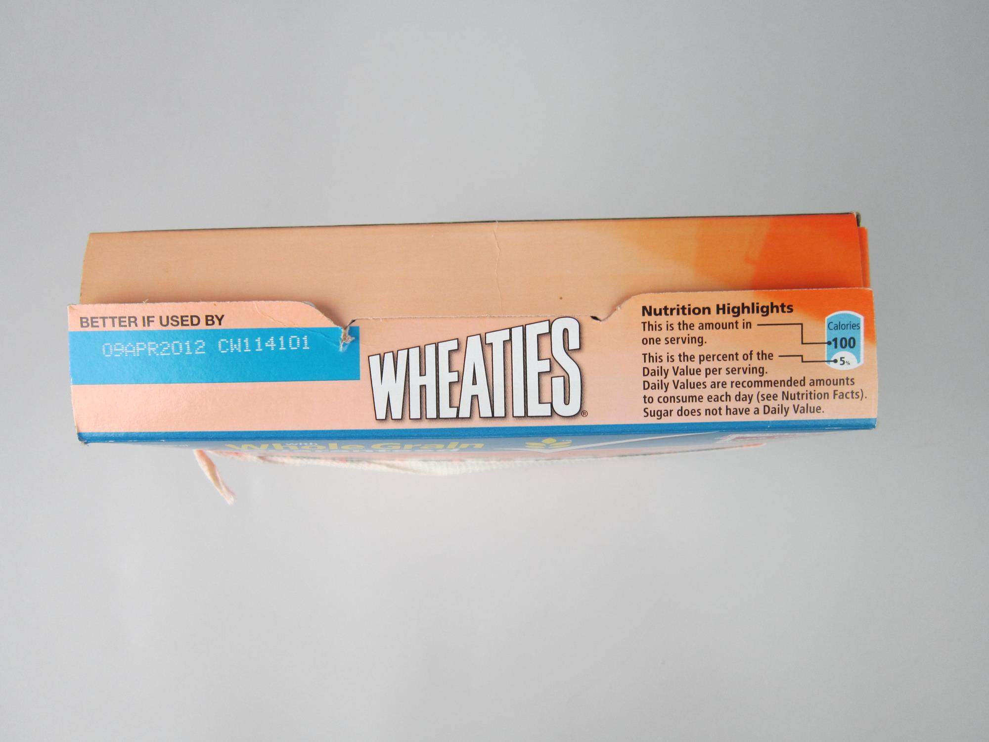 Image of Wheaties cereal box featuring the 2010 Seattle Storm WNBA Champions, ca. 2011