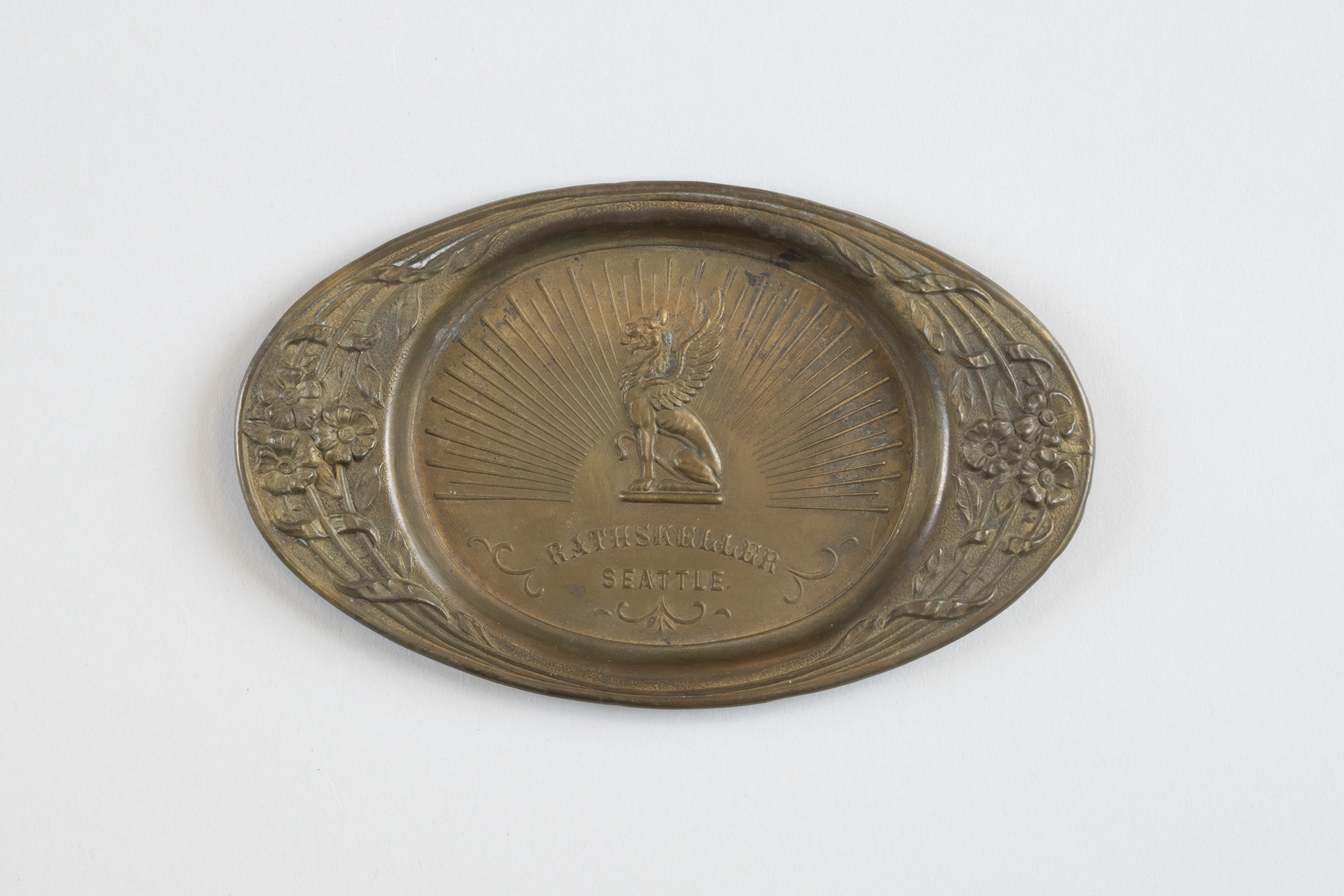 Image of Ash tray from Rathskeller's Restaurant and Cafe, ca. 1910