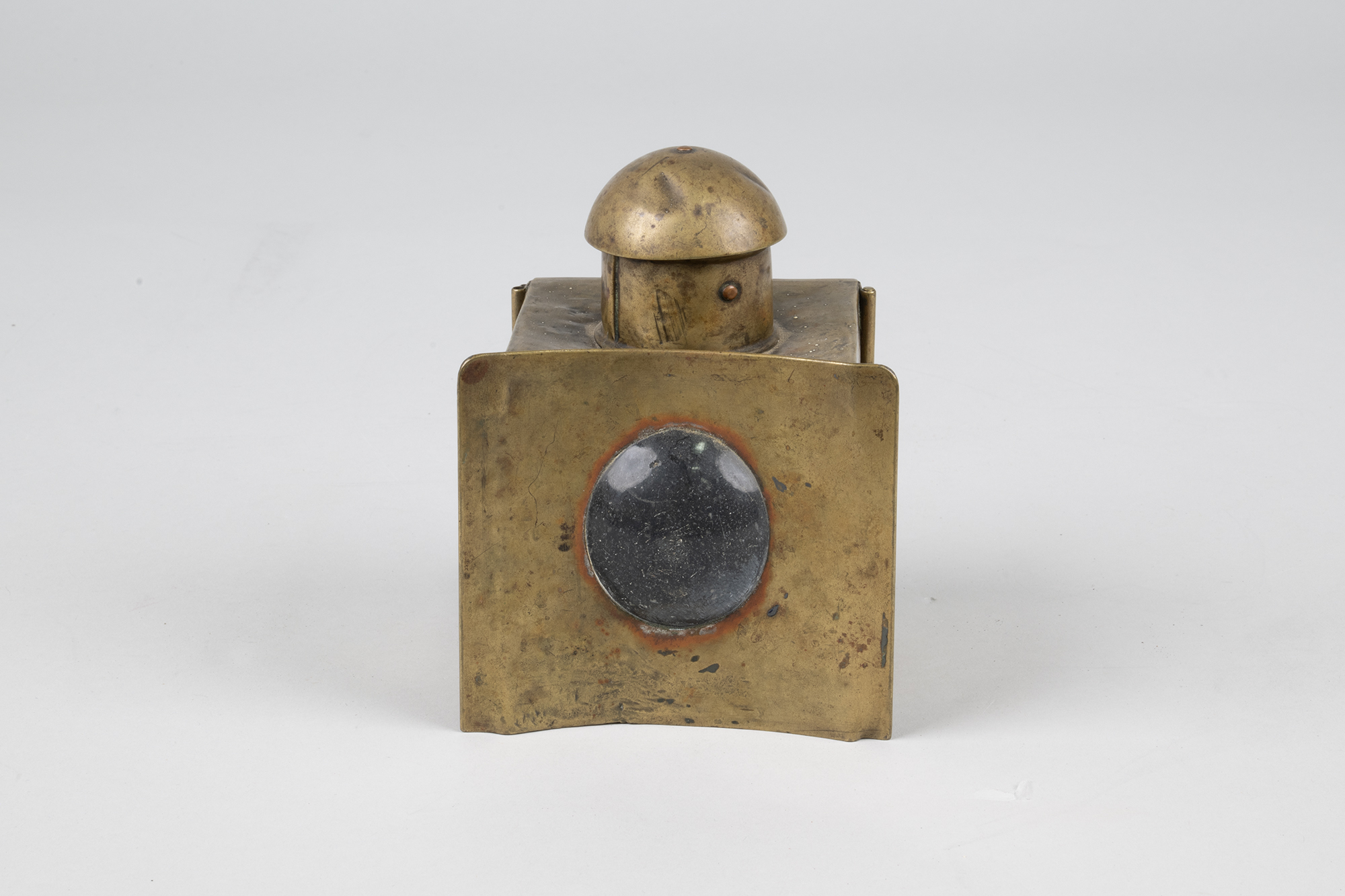 Image of Brass hand lantern that belonged to Sophie Frye Bass, ca. 1867
