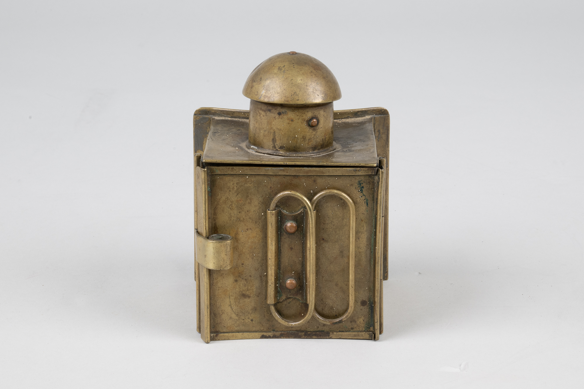 Image of Brass hand lantern that belonged to Sophie Frye Bass, ca. 1867