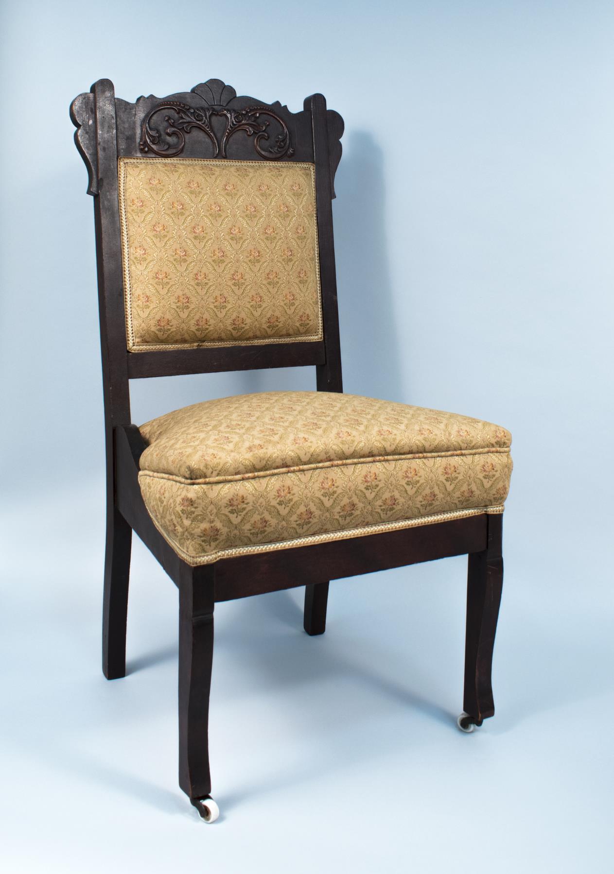 Image of Upholstered side chair, 1880-1900